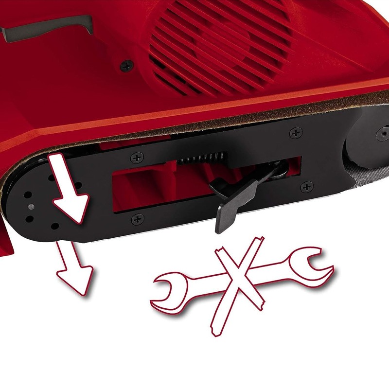 Levigatrice a nastro elettrica Einhell TC-BS 8038 800W con nastro 76x533mm Einhell - 4