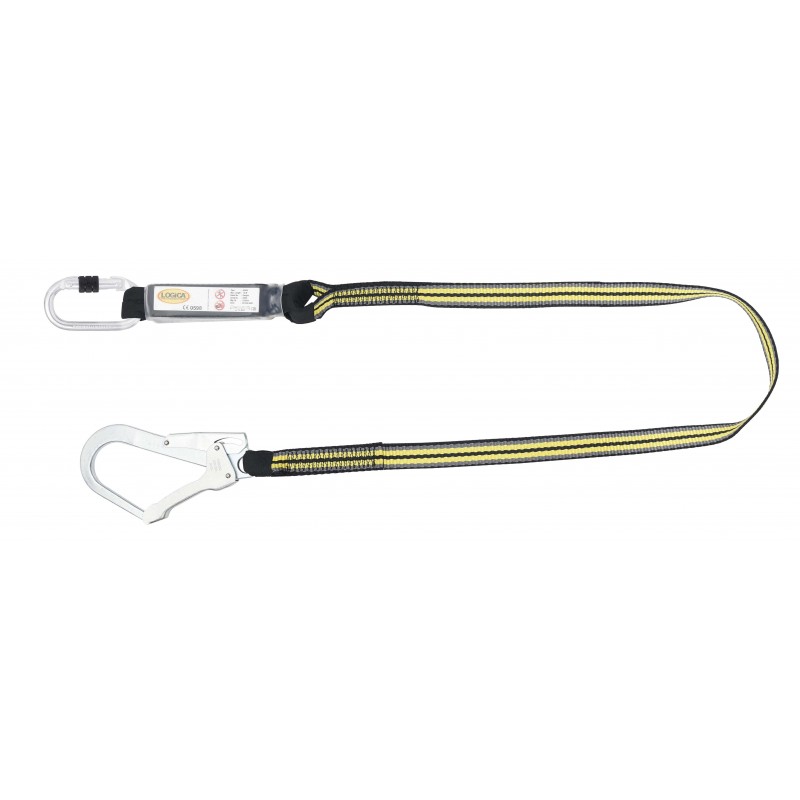 Cordino anticaduta Logica ABS/4 con ammortizzatore di energia e connettore a grande apertura Logica - 1