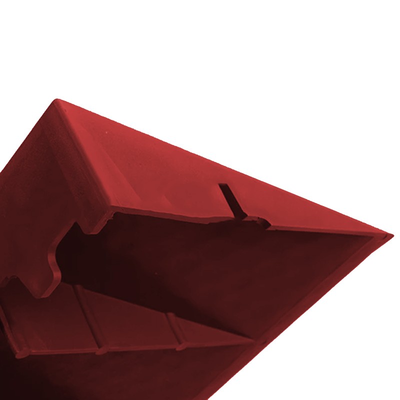 Rampa di accesso rossa Dakota 400x150x50mm per mattonelle da giardino ed aree esterne(40pz) Dakota - 3