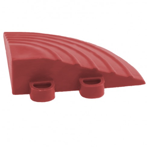 Angolo di rifinitura rosso Dakota per mattonelle drenanti con aggancio maschio/femmina (100pz) Dakota - 1