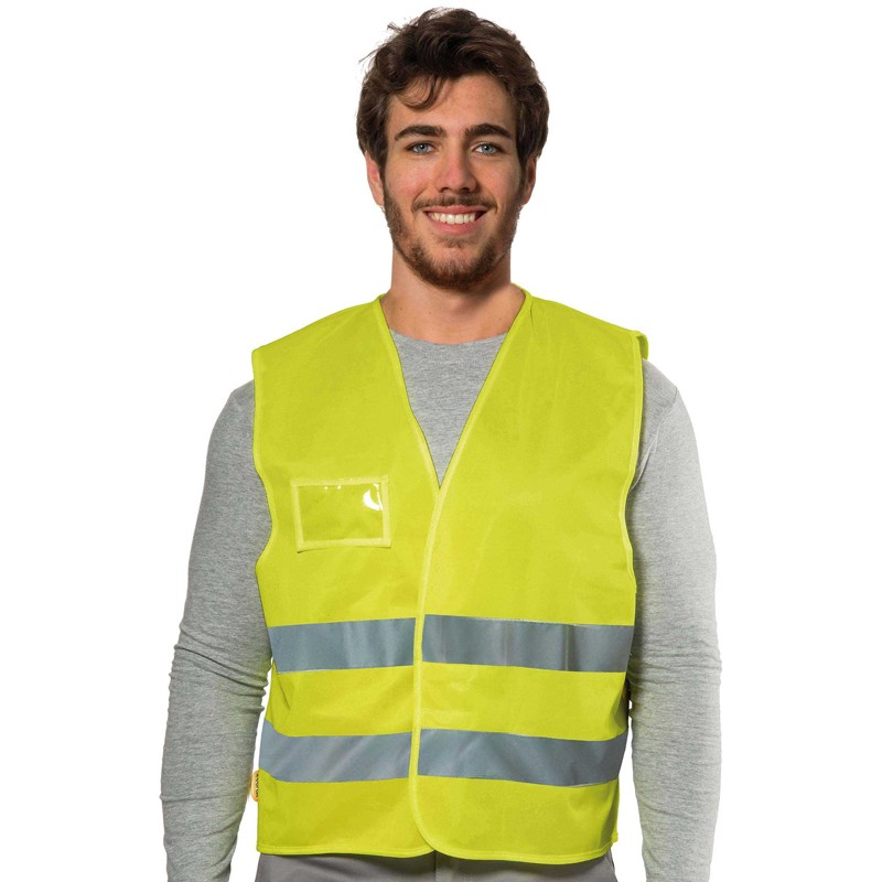 Gilet da lavoro Logica HV014 ad alta visibilità con porta badge e astuccio (tg. unica) Logica - 1