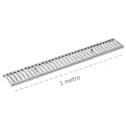 Griglia Dakota 1mt in acciaio zincato per canalette di scolo Taurus 130 Dakota - 1