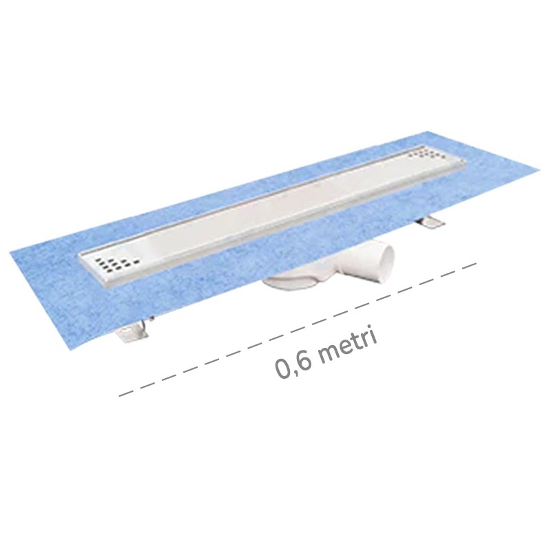 Canaletta per doccia a pavimento Dakota Dakua+ Base Square, 78x600mm Dakota - 1