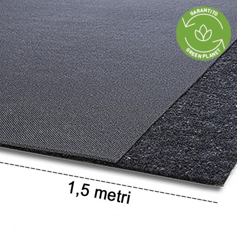 Isolante acustico sottomassetto Isolmant UnderPlus Black.E 7mm a spessore ridotto, 1,5x25mt (37,5m²) Isolmant - 1