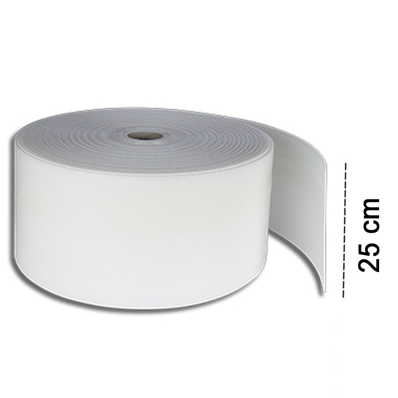 Fascia perimetrale adesiva Isolmant Pratica posa isolanti acustici, 25cm x 50m (6pz) Isolmant - 1