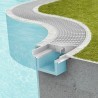 Profilo modellabile Dakota 2,5mt per griglia Snake deflusso acqua piscine a sfioro Dakota - 2
