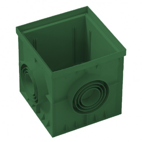 Pozzetto di ispezione Dakota Plus 200x200mm in polipropilene verde Dakota - 2