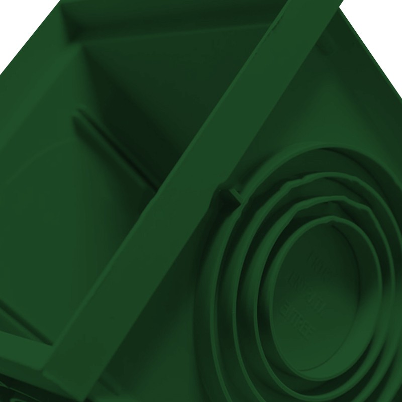 Pozzetto di ispezione Dakota Plus 250x250mm in polipropilene verde Dakota - 4