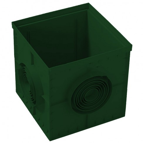 Pozzetto di ispezione Dakota Plus 400x400mm in polipropilene verde Dakota - 1