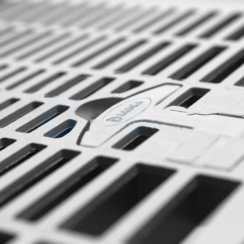 Coperchio a griglia con maniglia Dakota 550x550mm grigio per pozzetto ispezione Dakota - 2