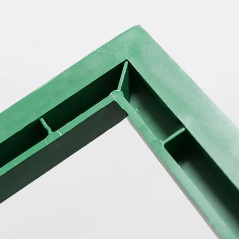 Telaio in polipropilene verde Dakota per coperchio/griglia pozzetti ispezione in muratura Dakota - 3