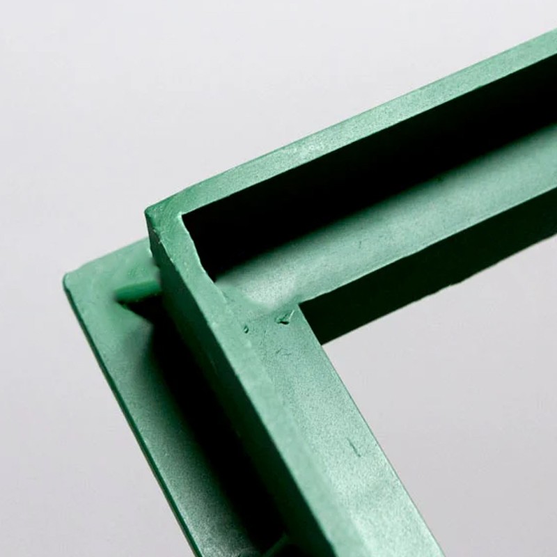 Telaio in polipropilene verde Dakota per coperchio/griglia pozzetti ispezione in muratura Dakota - 4