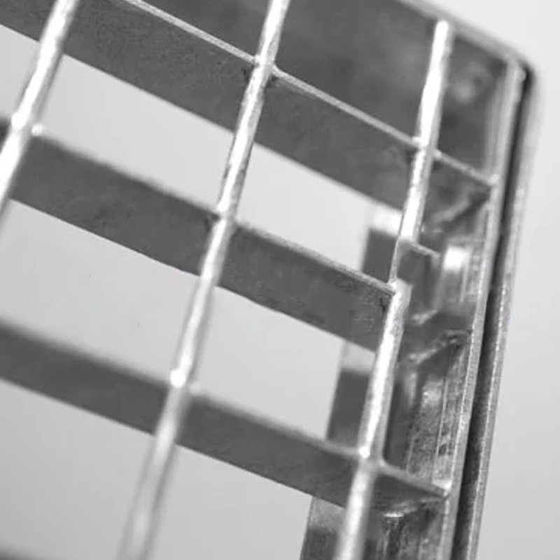 Griglia rettangolare con telaio Dakota 1000x300mm Classe 1 in acciaio zincato per raccolta acqua Dakota - 3