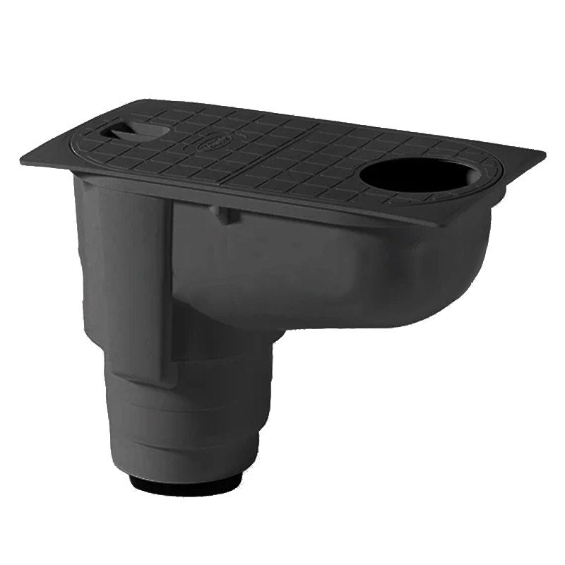 Pozzetto eco pluviale Dakota 235x125x220 nero per deflusso verticale acqua Dakota - 1