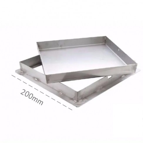 Sigillo pesante inox AISI 304 Dakota 200x200x50mm per pozzetti di raccolta Dakota - 1