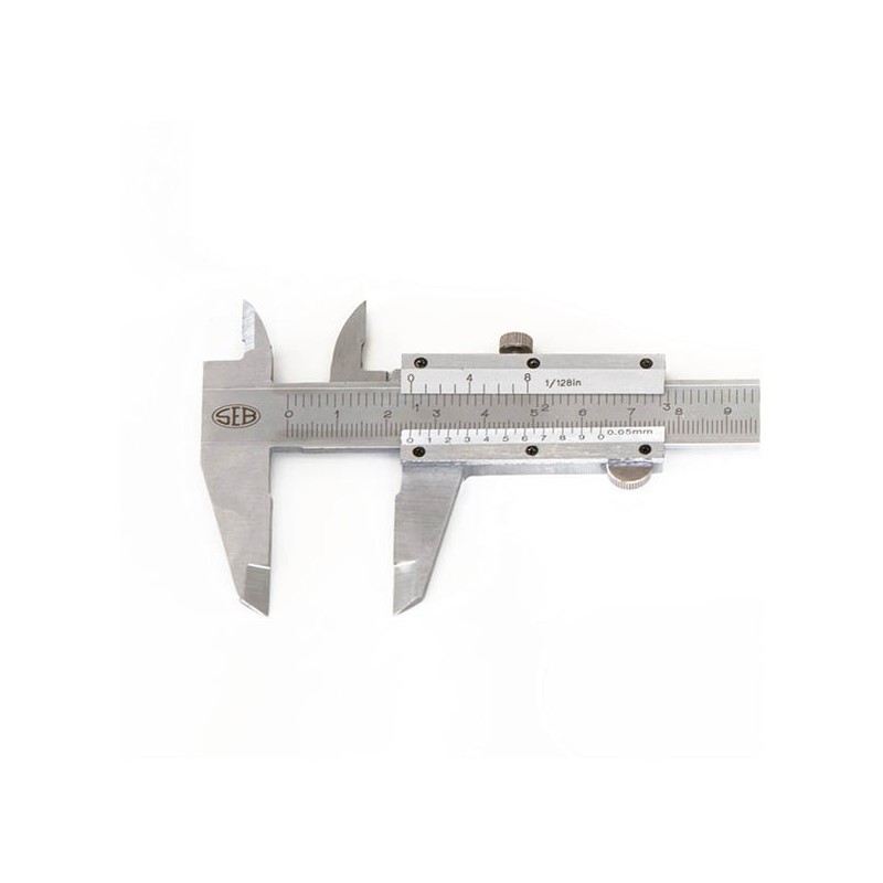 Calibri a corsorio Seb cromati opachi con vite di bloccaggio 150 mm Seb - 1