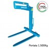 Forca telescopica a bilanciamento manuale Polieri FRC/T/15 forche regolabili, portata 1.500Kg Polieri - 1