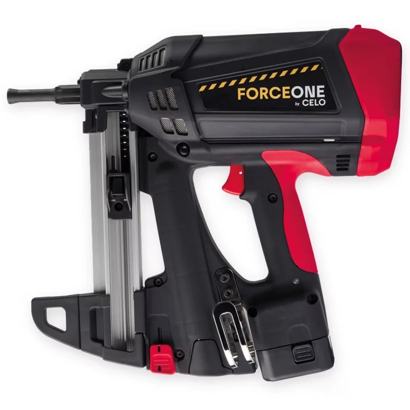 Chiodatrice a gas Celo Force One con caricatore corto da 20 chiodi, in valigetta CELO - 1