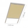 Tendina ombreggiante interna Beige Dakota 1140x1180mm per lucernario DK 500V Dakota - 1