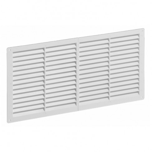 Griglie di ventilazione rettangolari fisse Dakota 830x220mm in ABS bianco (10pz)