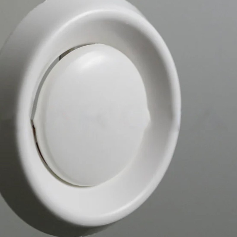 Valvola di ventilazione fissa Dakota 125mm con molla e diffusore regolabile in ABS bianco opaco Dakota - 2