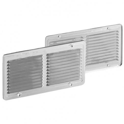 Griglia di ventilazione fissa quadrata Dakota 150x150mm in alluminio