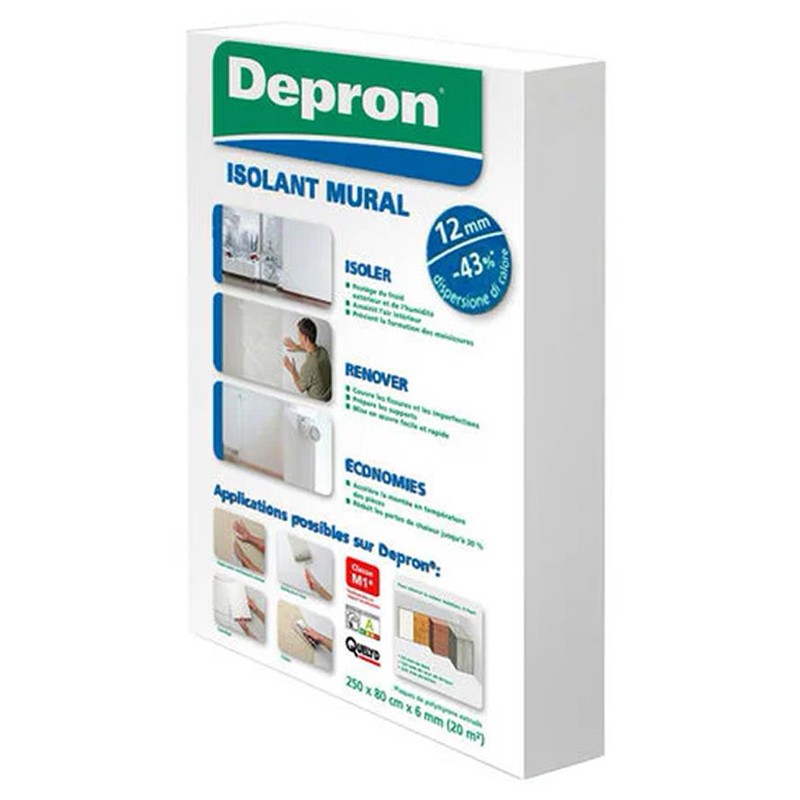 Pannelli isolanti interni Depron 80x125cm in polistirolo espanso spessore 12mm (10mq) Depron - 1