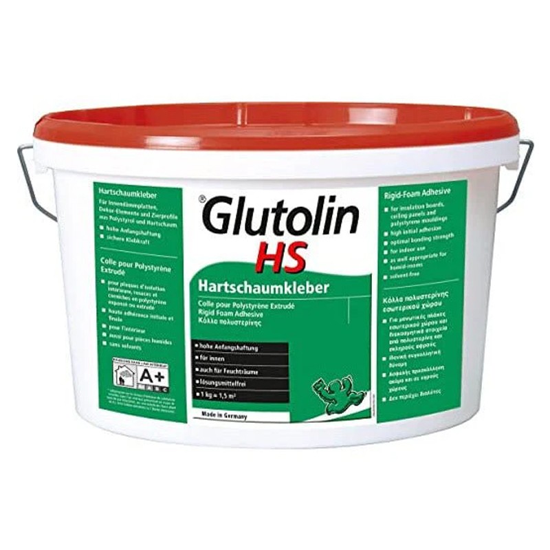 Collante Glutolin HS per pannelli isolanti termici in polistirolo Depron (secchio 8Kg) Depron - 1