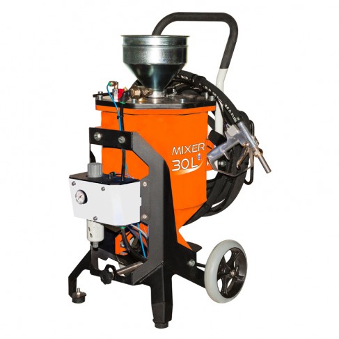 Mini sabbiatrice Mixer 30 L per piccoli lavori di sverniciatura, serbatoio 30lt Mixer - 1