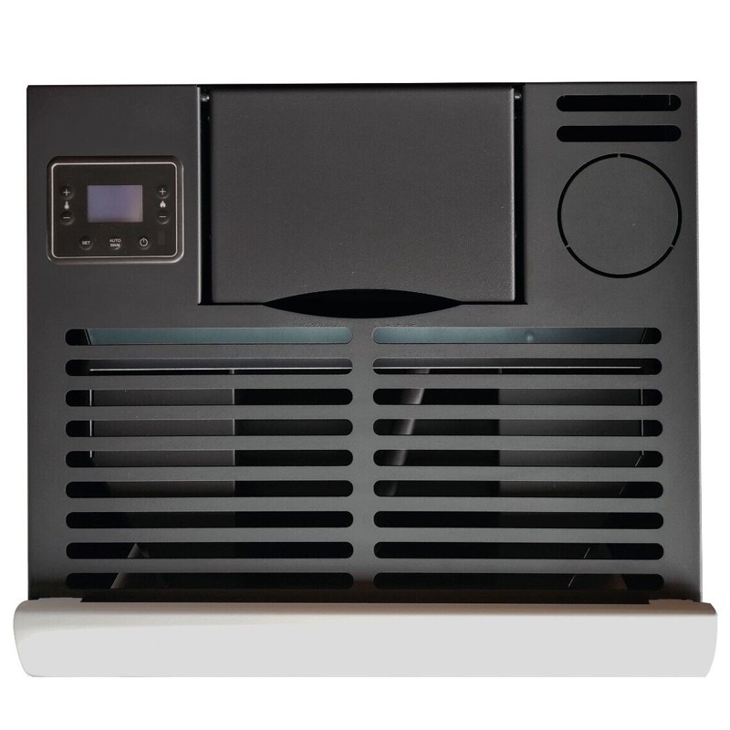 Stufa a pellet ermetica TermoVana King 14 Grafite Opaco canalizzabile, 12,6kW