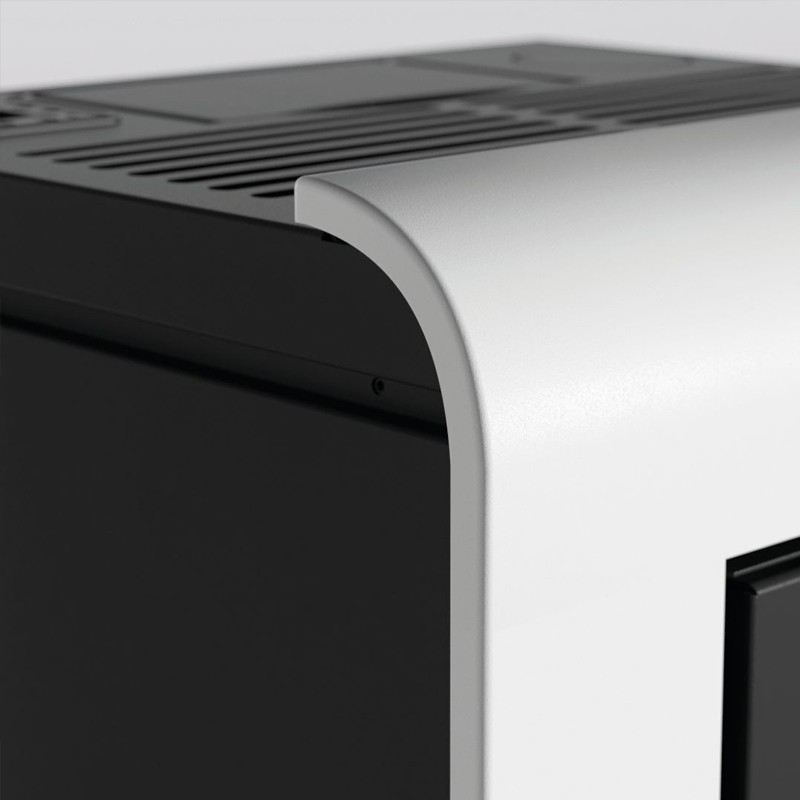 Stufa a pellet ermetica TermoVana King 14 Grafite Opaco canalizzabile, 12,6kW