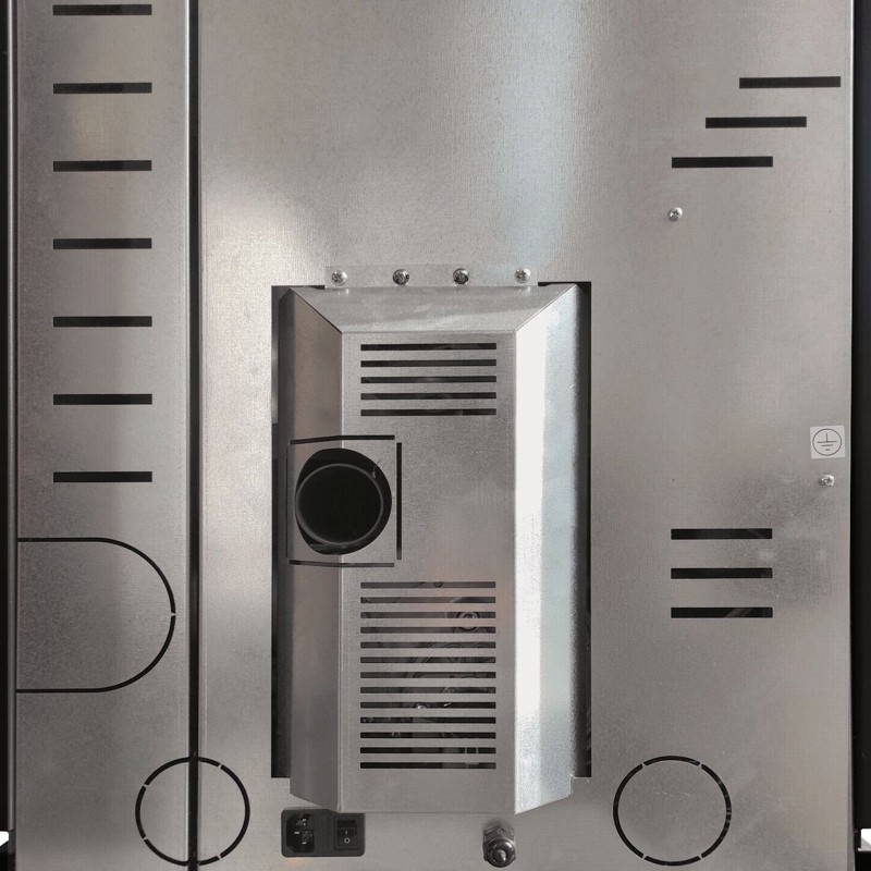 Stufa a pellet ermetica TermoVana King 14 Grafite Opaco canalizzabile, 12,6kW