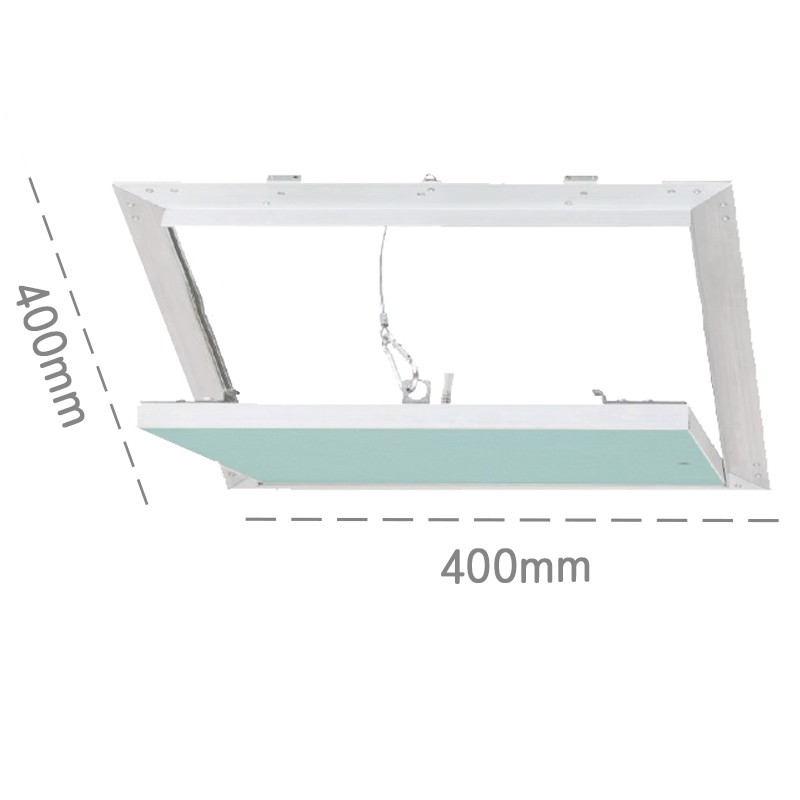 Botola d'ispezione Dakota AluHydro White 400x400mm per soffitti/pareti in cartongesso, lastra idro 12,5mm Dakota - 1