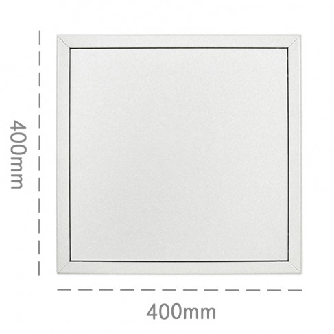 Botola d'ispezione per controsoffitti e pareti Dakota Softline 400x400mm con apertura a scatto dx/sx