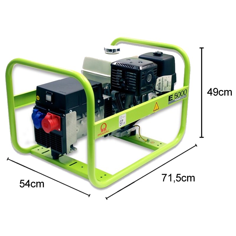 Generatore di corrente a benzina Pramac E5000 Trifase 5kW Pramac - 6