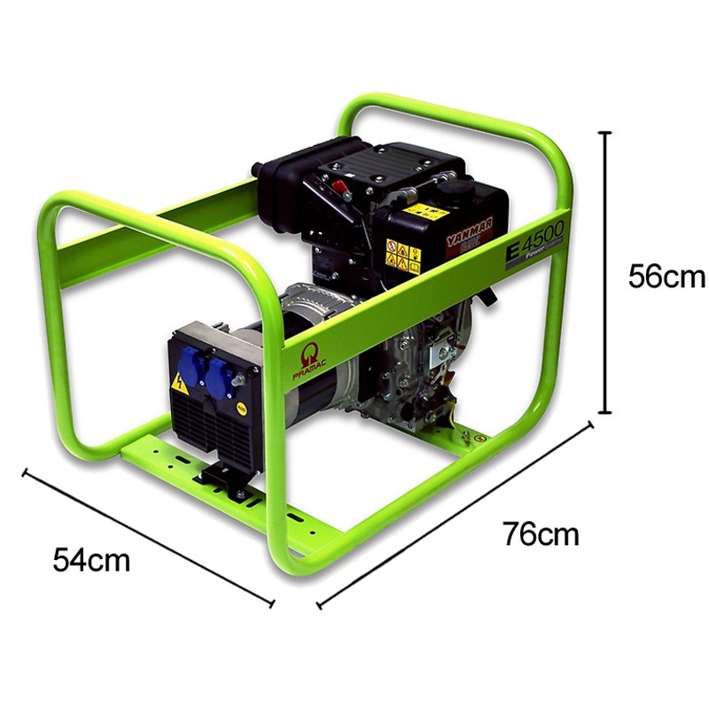 Generatore di corrente diesel Pramac E4500 Monofase 3.5kW Pramac - 6