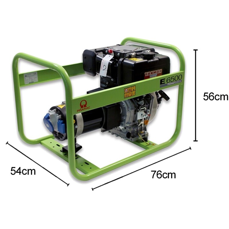 Generatore di corrente diesel Pramac E6500 Monofase 5.3kW Pramac - 6