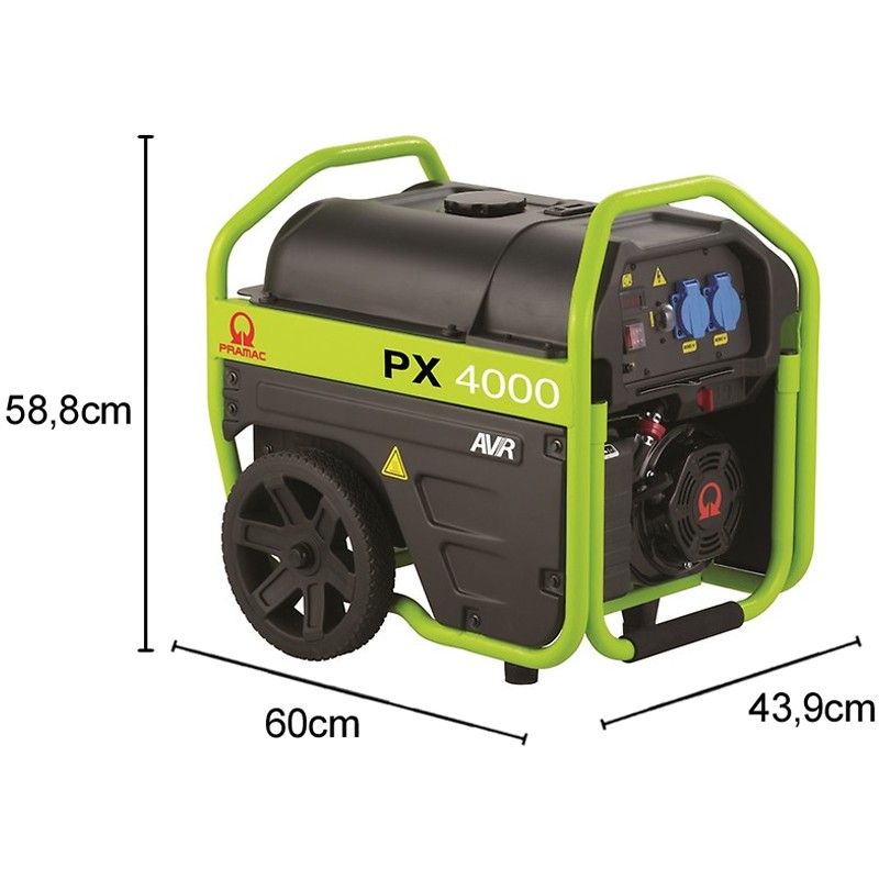 Generatore di corrente a benzina Pramac PX4000 Monofase 2.7kW con ruote Pramac - 6