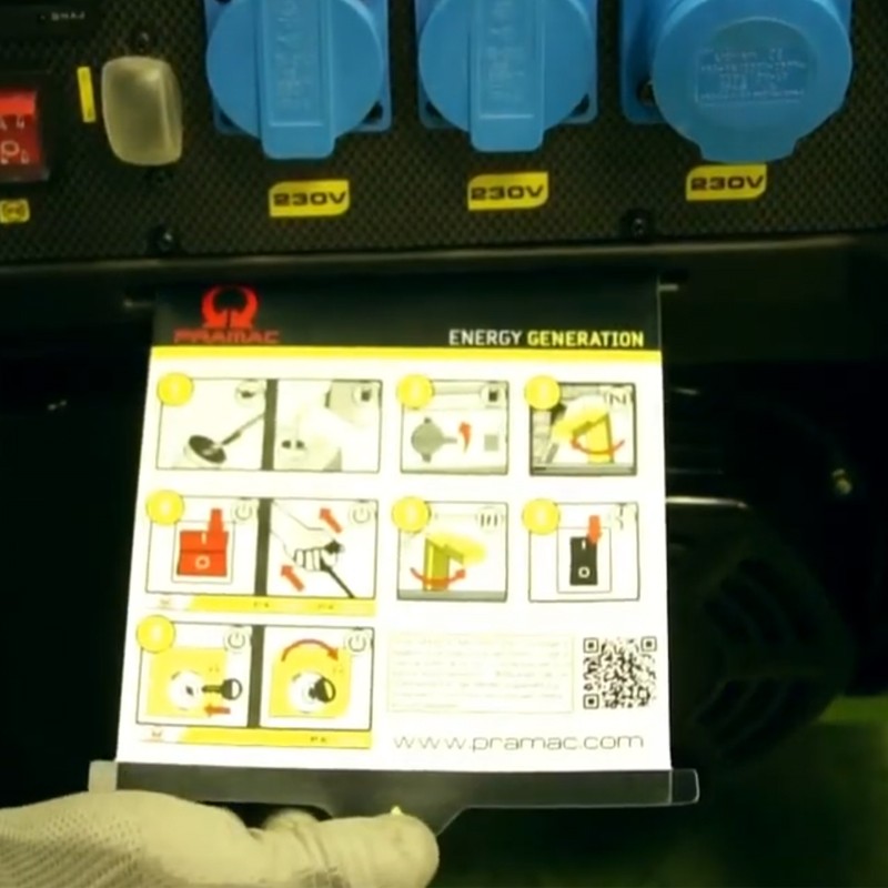 Generatore di corrente a benzina Pramac PX8000 Monofase 5.4kW con ruote Pramac - 2