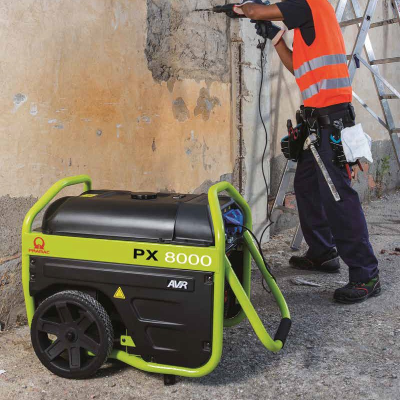 Generatore di corrente a benzina Pramac PX8000 Monofase 5.4kW con ruote Pramac - 6