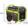 Generatore di corrente a benzina Pramac PX8000 Monofase 5.4kW con ruote Pramac - 7