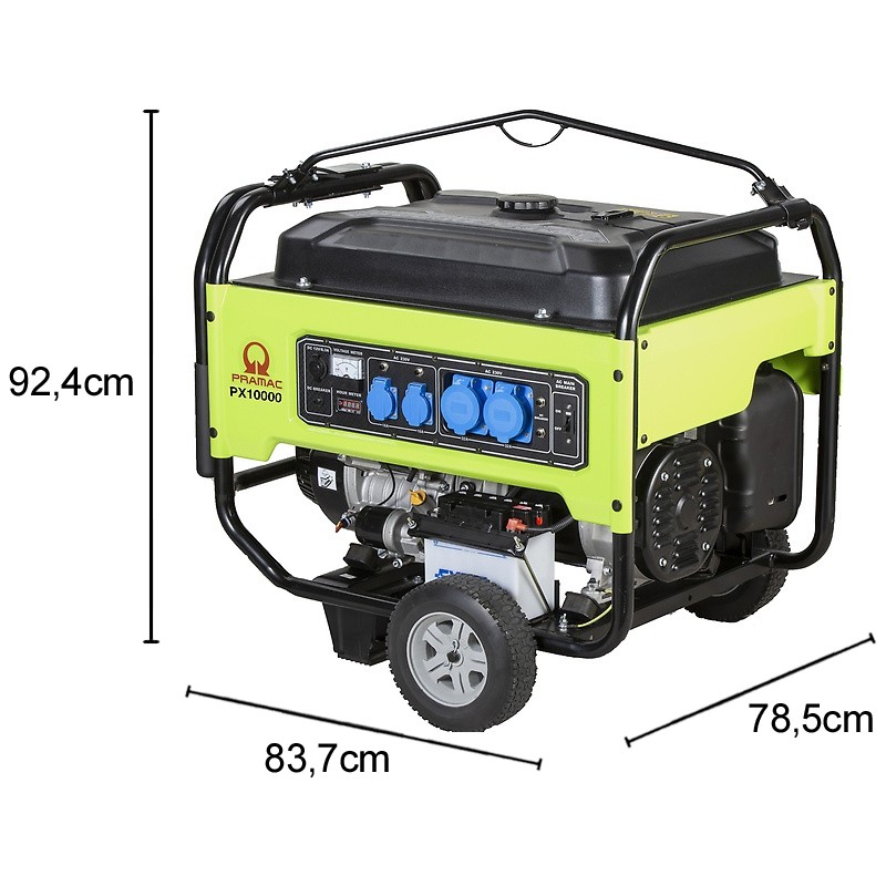 Generatore di corrente a benzina Pramac PX10000 Monofase 9.3kW con ruote Pramac - 6