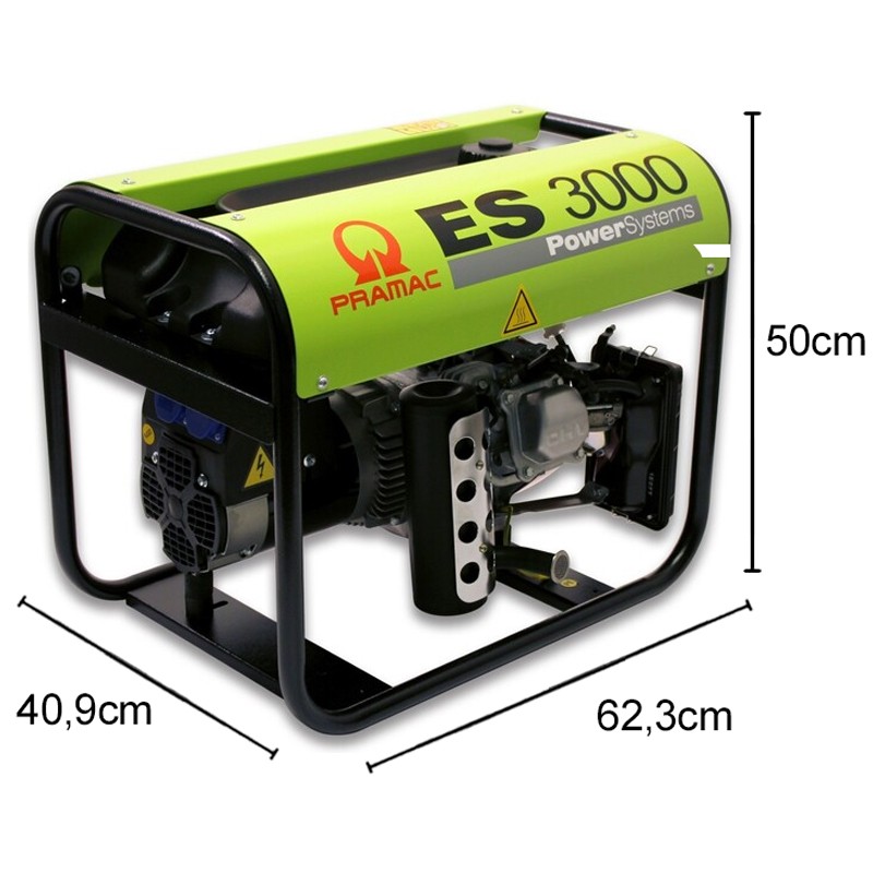 Generatore di corrente a benzina Pramac ES3000 Monofase 2.6kW con regolatore automatico tensione Pramac - 6