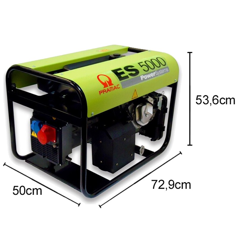 Generatore di corrente a benzina Pramac ES5000 Trifase 5kW con regolatore automatico tensione Pramac - 7