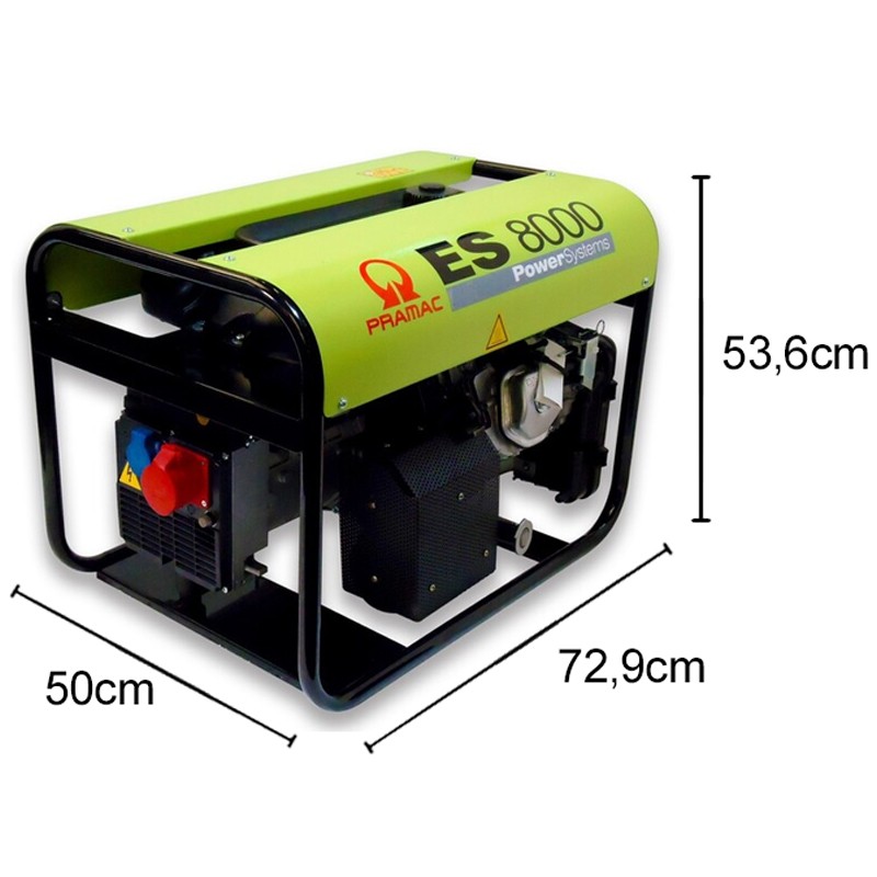 Generatore di corrente a benzina Pramac ES8000 Trifase 6.6kW con regolatore automatico tensione Pramac - 7