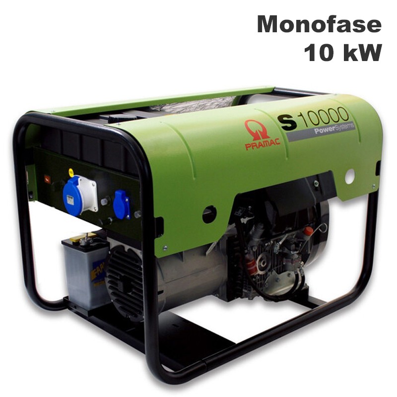 Generatore di corrente diesel Pramac S10000 Monofase 10kW con regolatore automatico tensione