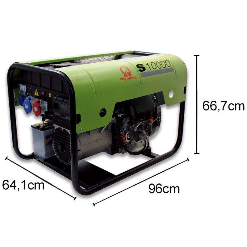 Generatore di corrente diesel Pramac S10000 Trifase 11.8kW con regolatore automatico tensione Pramac - 6
