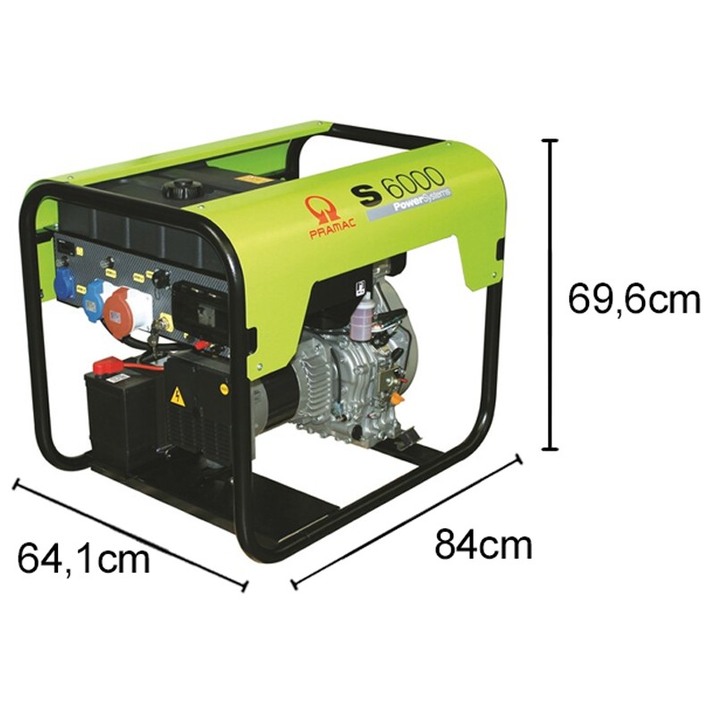 Generatore di corrente diesel Pramac S6000 Trifase 5.5kW Pramac - 6
