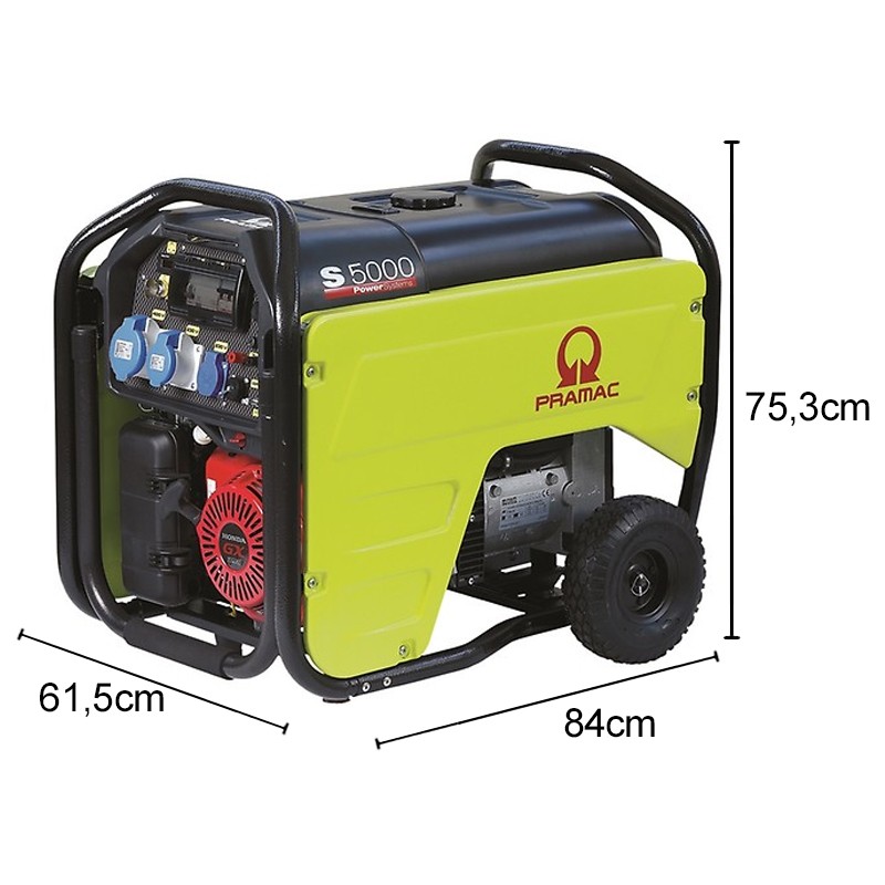 Generatore di corrente a benzina Pramac S5000 Monofase 4.8kW con predisposizione accessori e AVR Pramac - 5