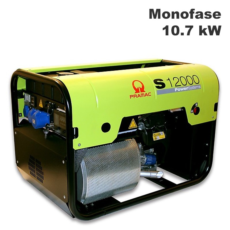 Generatore di corrente a benzina Pramac S12000 Trifase 10.7kW con predisposizione accessori, AVR e DPP